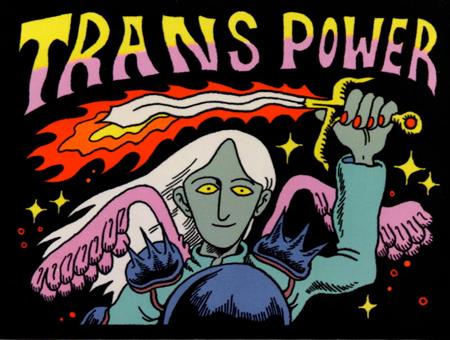 Boy Island Trans Power Sticker