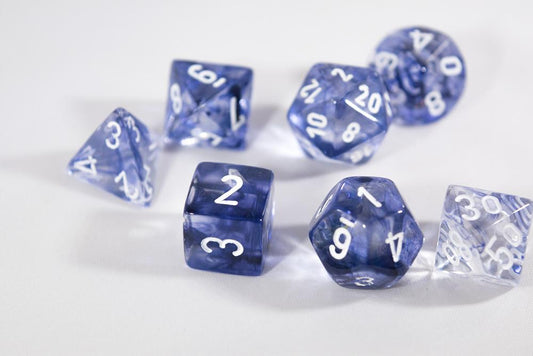Nebula Poly Black/White (7) Dice